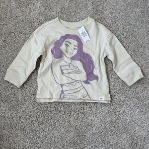 GAP Kids' Pink Moana Graphic Long Sleeve Top